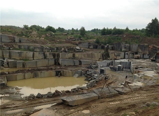 Labradorite, Ukraine Black Granite Block