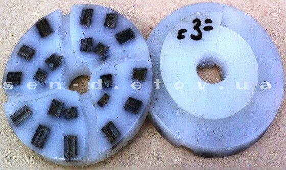 Шліфувальники пластмасові