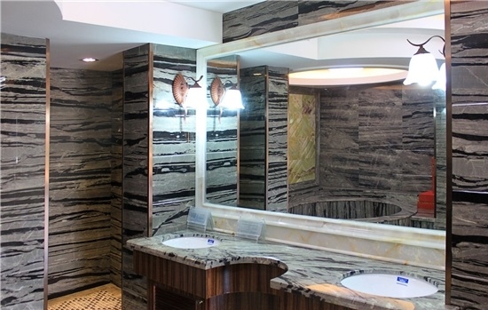 Black and Grey Marble Bathroom Design Project